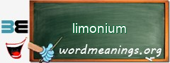 WordMeaning blackboard for limonium